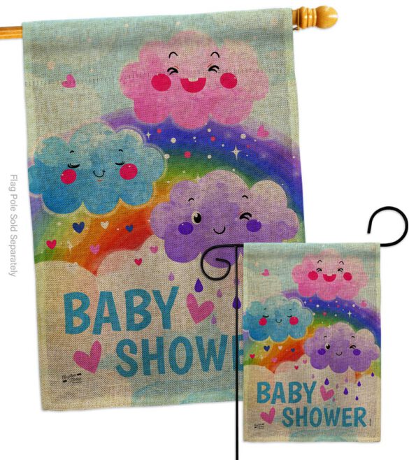 Cuite Baby Shower - Family Special Occasion Vertical Impressions Decorative Flags HG137510 Made In USA - Image 13