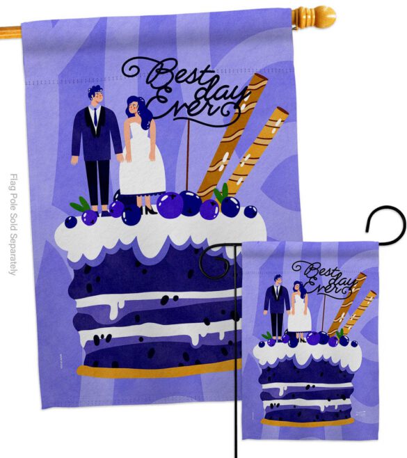 Best Day Ever - Family Special Occasion Vertical Impressions Decorative Flags HG137590 Made In USA - Image 3