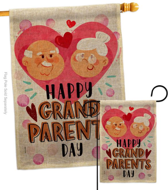 Happy Grandparents Day - Family Special Occasion Vertical Impressions Decorative Flags HG192612 Made In USA - Image 13