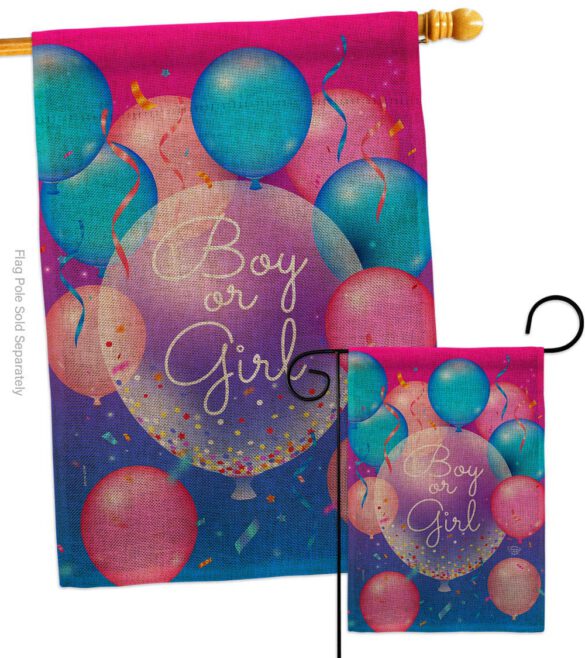 Boy Or Girl - Family Special Occasion Vertical Impressions Decorative Flags HG192675 Made In USA - Image 15