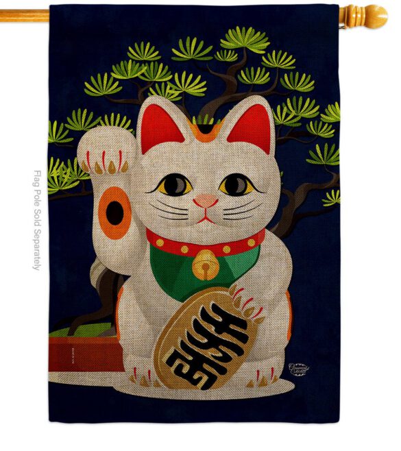 Fortune Cat - Fantasy Interests Vertical Impressions Decorative Flags HG192584 Made In USA - Image 12