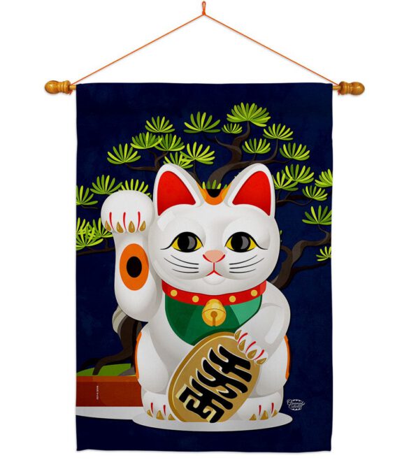 Fortune Cat - Fantasy Interests Vertical Impressions Decorative Flags HG192584 Made In USA - Image 10