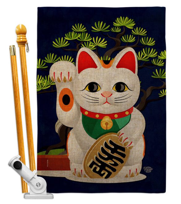 Fortune Cat - Fantasy Interests Vertical Impressions Decorative Flags HG192584 Made In USA - Image 15