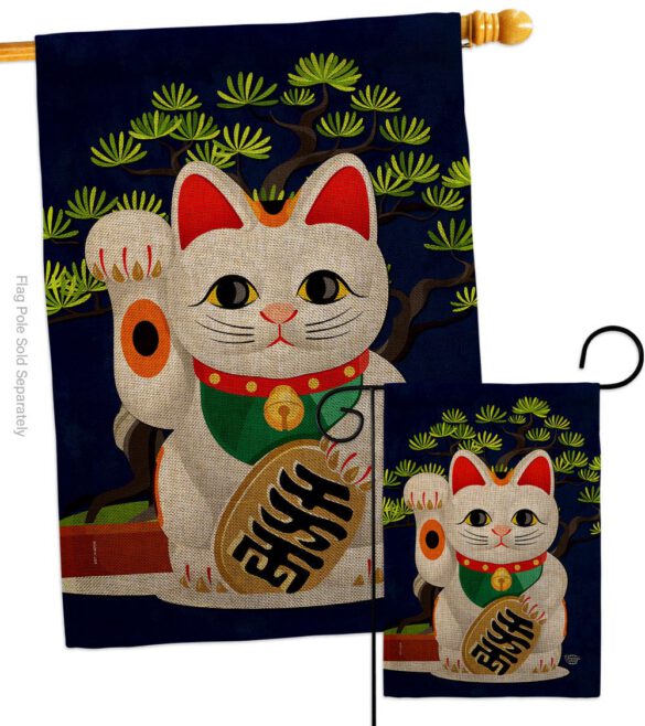 Fortune Cat - Fantasy Interests Vertical Impressions Decorative Flags HG192584 Made In USA - Image 13