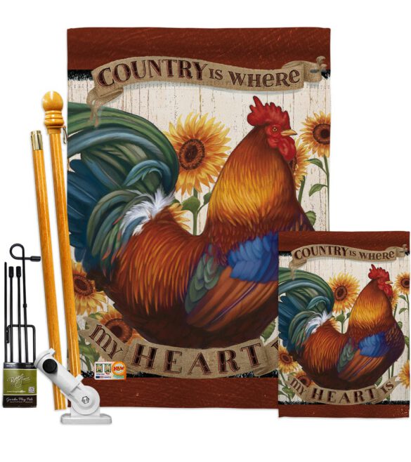 Country My Heart - Farm Animals Nature Vertical Impressions Decorative Flags HG110115 Made In USA - Image 6