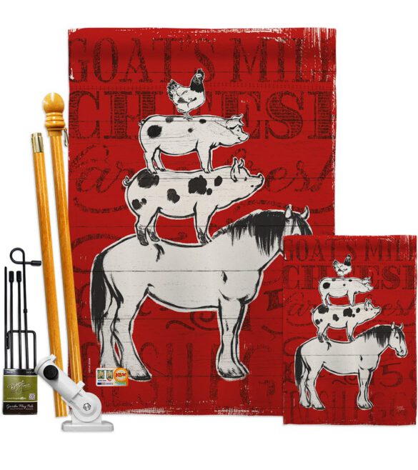 Farm Life - Farm Animals Nature Vertical Impressions Decorative Flags HG110122 Made In USA - Image 6