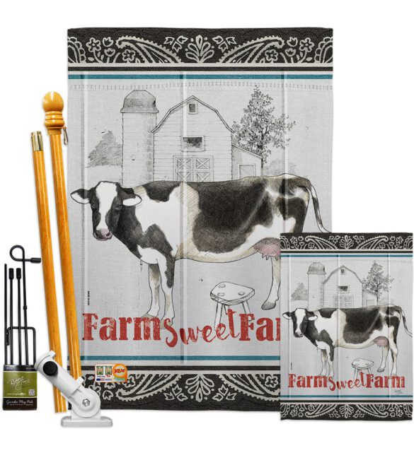 Farm Sweet Farm - Farm Animals Nature Vertical Impressions Decorative Flags HG110128 Made In USA - Image 6