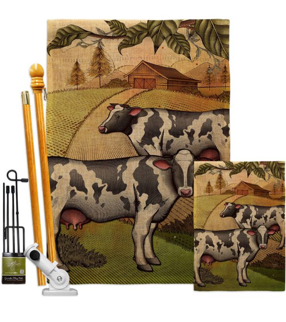 Cattles - Farm Animals Nature Vertical Impressions Decorative Flags HG110273 Made In USA - Image 16