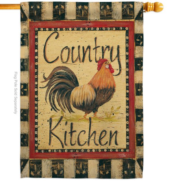 Country Kichen - Farm Animals Nature Vertical Impressions Decorative Flags HG110107 Made In USA - Image 2
