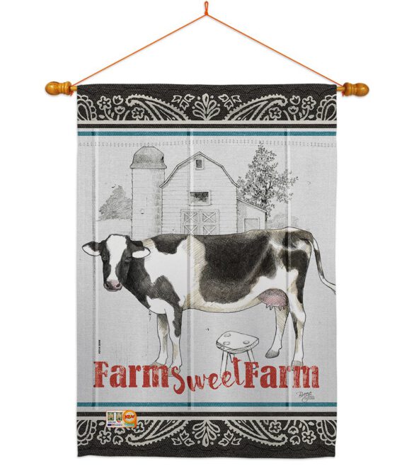 Farm Sweet Farm - Farm Animals Nature Vertical Impressions Decorative Flags HG110128 Made In USA - Image 14
