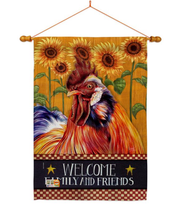 Country Rooster - Farm Animals Nature Vertical Impressions Decorative Flags HG110129 Made In USA - Image 14