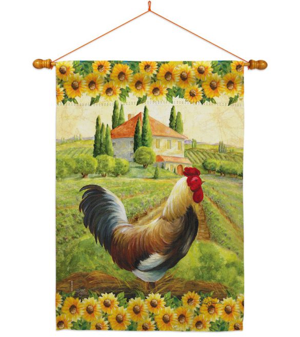 Country Rooster - Farm Animals Nature Vertical Impressions Decorative Flags HG110139 Made In USA - Image 10