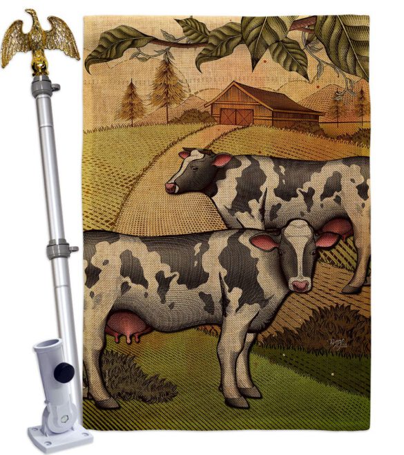 Cattles - Farm Animals Nature Vertical Impressions Decorative Flags HG110273 Made In USA - Image 19