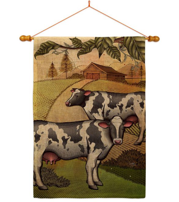 Cattles - Farm Animals Nature Vertical Impressions Decorative Flags HG110273 Made In USA - Image 20