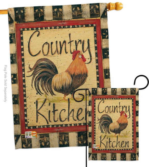 Country Kichen - Farm Animals Nature Vertical Impressions Decorative Flags HG110107 Made In USA - Image 3