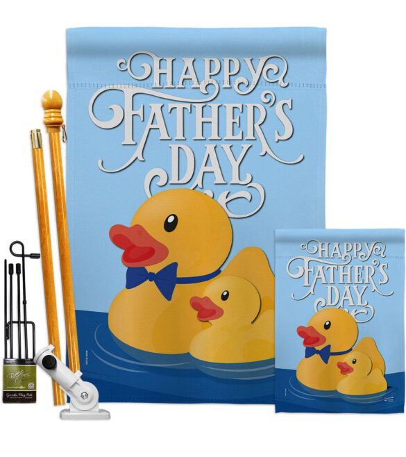 Daddy Yellow Duckie - Father's Day Summer Vertical Impressions Decorative Flags HG137352 Made In USA - Image 6