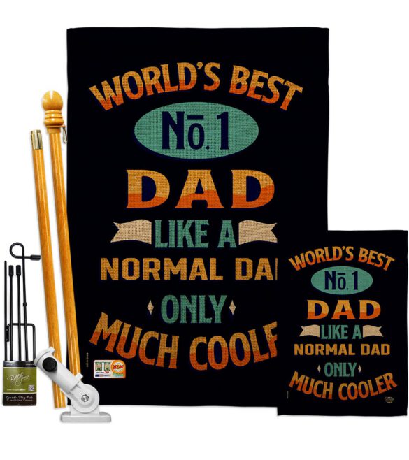 Cooler Dad - Father's Day Summer Vertical Impressions Decorative Flags HG192187 Made In USA - Image 6