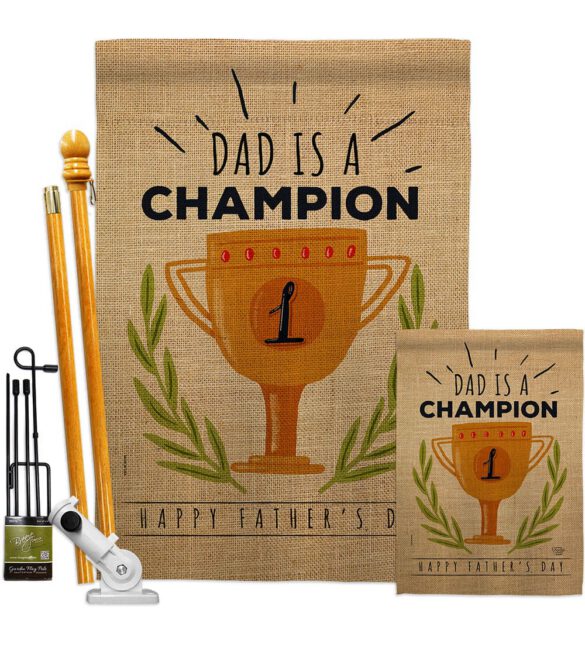 Dad Is Champion - Father's Day Summer Vertical Impressions Decorative Flags HG192389 Made In USA - Image 6