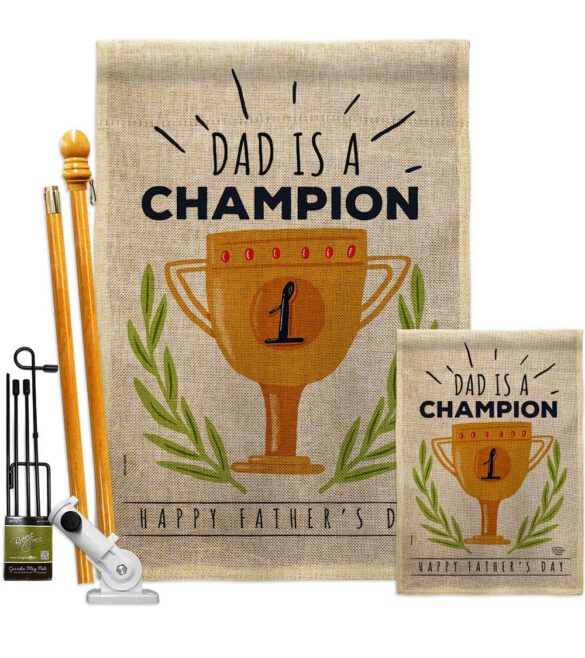 Dad Is Champion - Father's Day Summer Vertical Impressions Decorative Flags HG192389 Made In USA - Image 16