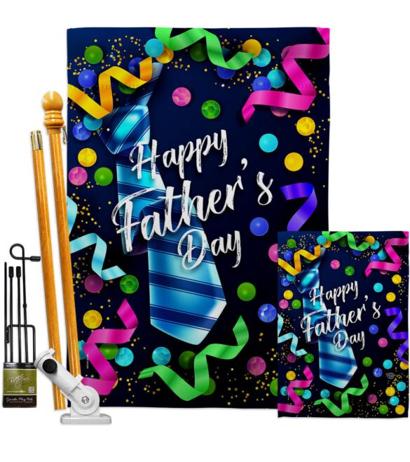 Best Tie Father - Father's Day Summer Vertical Impressions Decorative Flags HG192569 Made In USA - Image 6