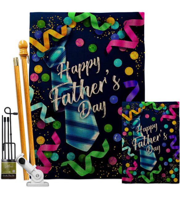 Best Tie Father - Father's Day Summer Vertical Impressions Decorative Flags HG192569 Made In USA - Image 16