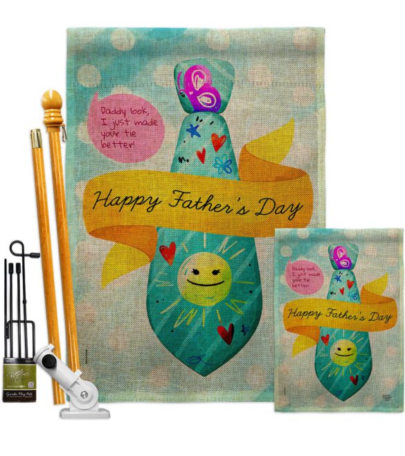 Happy Daddy Day - Father's Day Summer Vertical Impressions Decorative Flags HG192615 Made In USA - Image 16