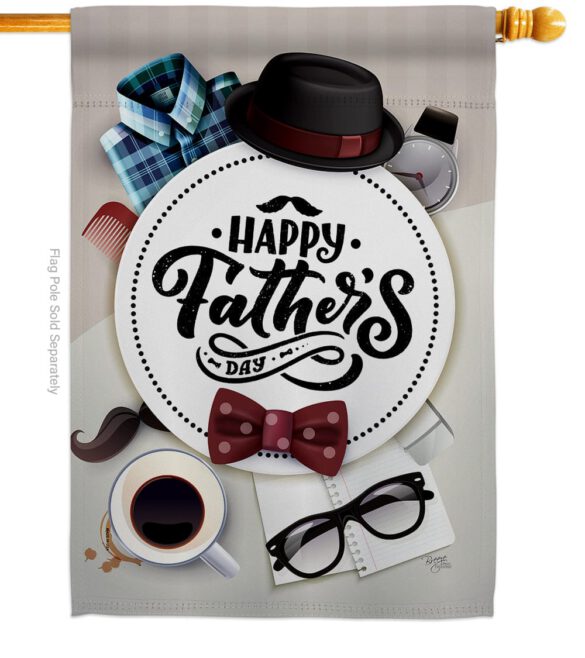 Fancy Dad Day - Father's Day Summer Vertical Impressions Decorative Flags HG115152 Made In USA - Image 2