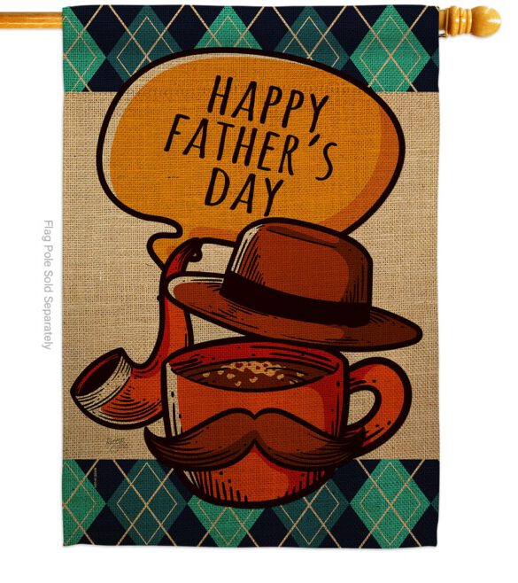 Classic Father Day - Father's Day Summer Vertical Impressions Decorative Flags HG115154 Made In USA - Image 2