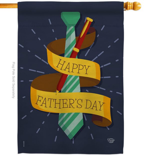 Happy Smartest Dad - Father's Day Summer Vertical Impressions Decorative Flags HG192064 Made In USA - Image 2