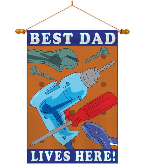 Best Dad - Father's Day Summer Vertical Applique Decorative Flags HG115057 - Image 10