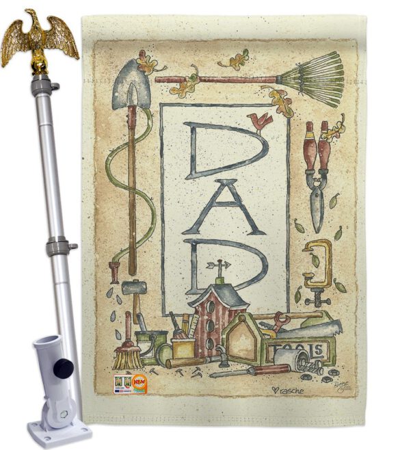 Dad Border - Father's Day Summer Vertical Impressions Decorative Flags HG115083 Made In USA - Image 13
