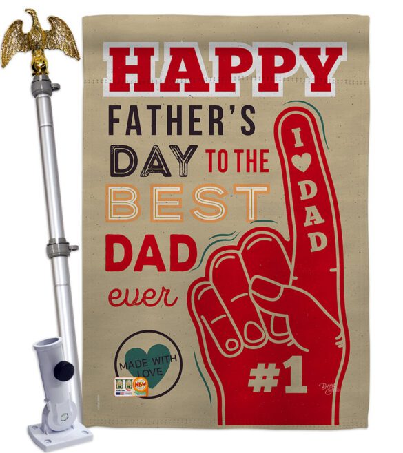Best Dad Ever - Father's Day Summer Vertical Impressions Decorative Flags HG115134 Made In USA - Image 13