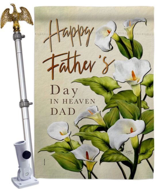 Father's Day In Heaven - Father's Day Summer Vertical Impressions Decorative Flags HG115241 Made In USA - Image 9