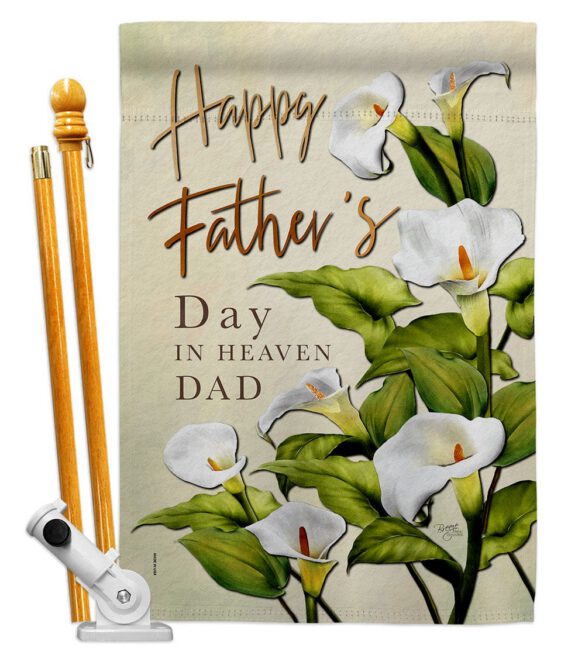 Father's Day In Heaven - Father's Day Summer Vertical Impressions Decorative Flags HG115241 Made In USA - Image 5