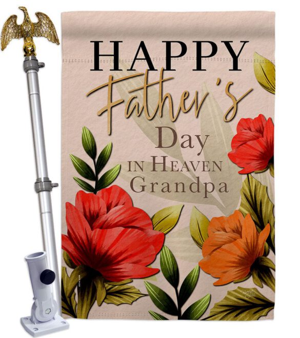 Heavenly Father & Grandpa - Father's Day Summer Vertical Impressions Decorative Flags HG115245 Made In USA - Image 9