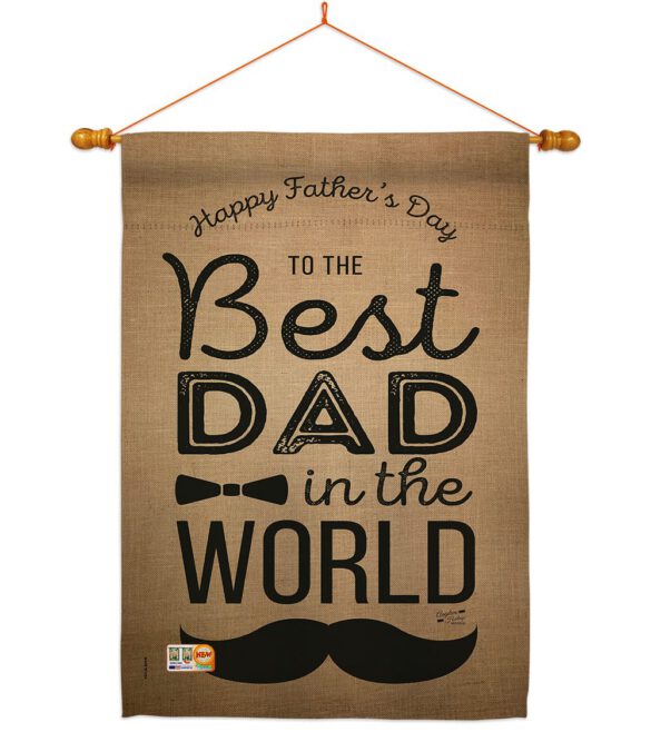 Best Dad in the World - Father's Day Summer Vertical Impressions Decorative Flags HG137049 Made In USA - Image 14