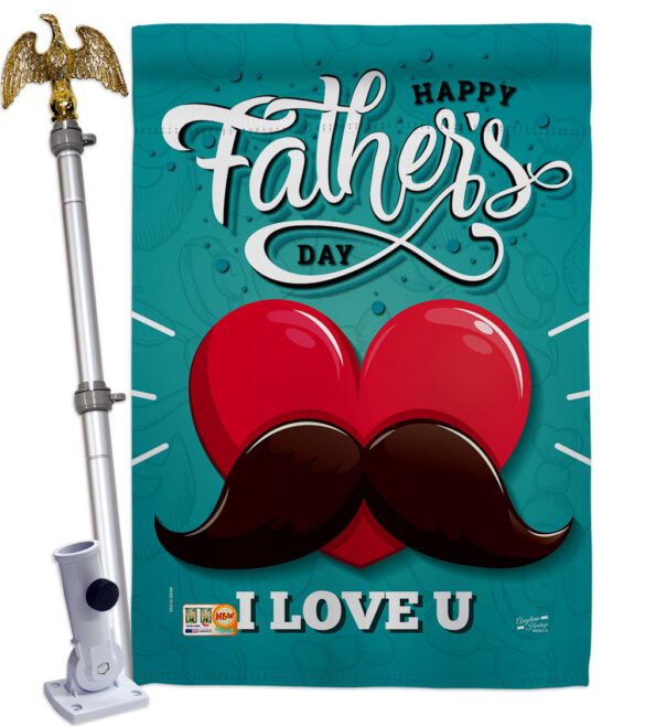 Dad Mustache - Father's Day Summer Vertical Impressions Decorative Flags HG137153 Made In USA - Image 13