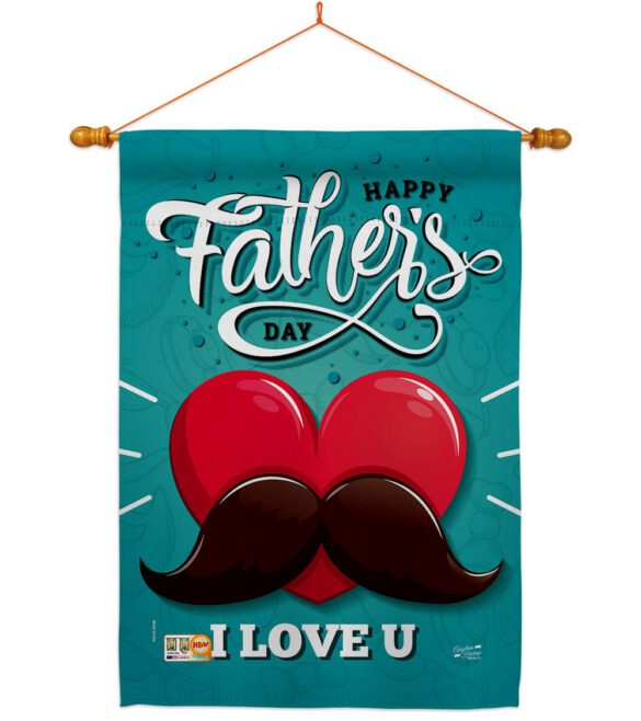 Dad Mustache - Father's Day Summer Vertical Impressions Decorative Flags HG137153 Made In USA - Image 14
