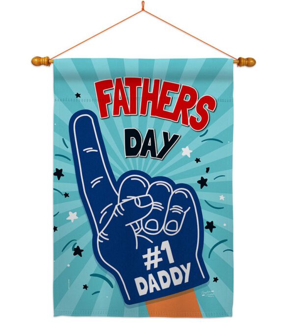 #1 Daddy - Father's Day Summer Vertical Impressions Decorative Flags HG137350 Made In USA - Image 11