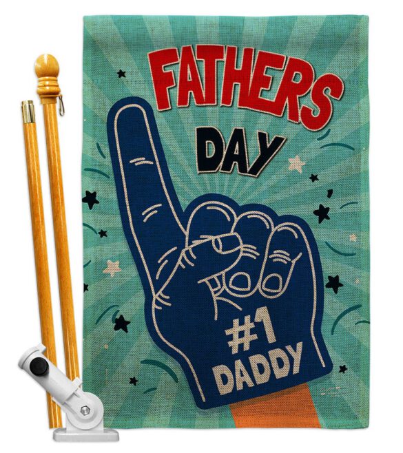 #1 Daddy - Father's Day Summer Vertical Impressions Decorative Flags HG137350 Made In USA - Image 16