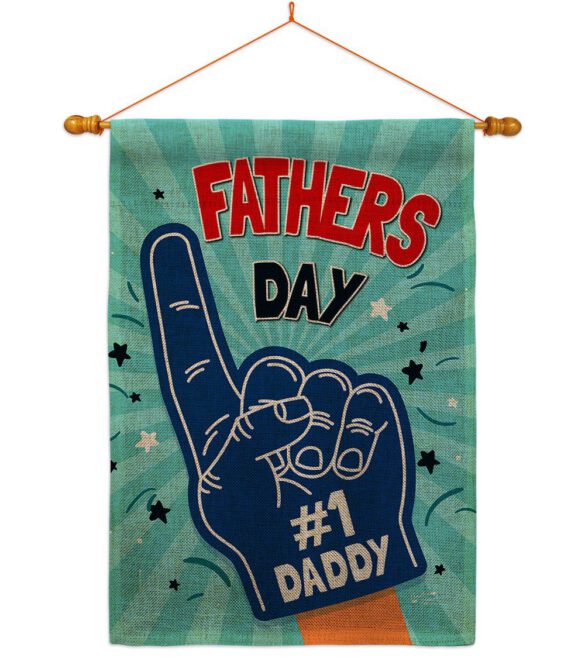 #1 Daddy - Father's Day Summer Vertical Impressions Decorative Flags HG137350 Made In USA - Image 21