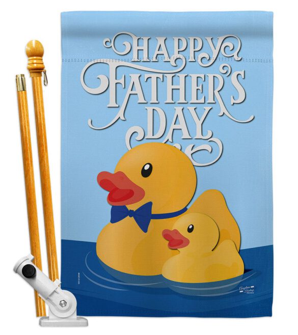 Daddy Yellow Duckie - Father's Day Summer Vertical Impressions Decorative Flags HG137352 Made In USA - Image 5
