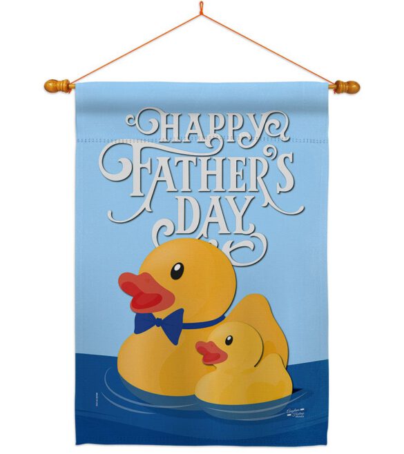 Daddy Yellow Duckie - Father's Day Summer Vertical Impressions Decorative Flags HG137352 Made In USA - Image 10