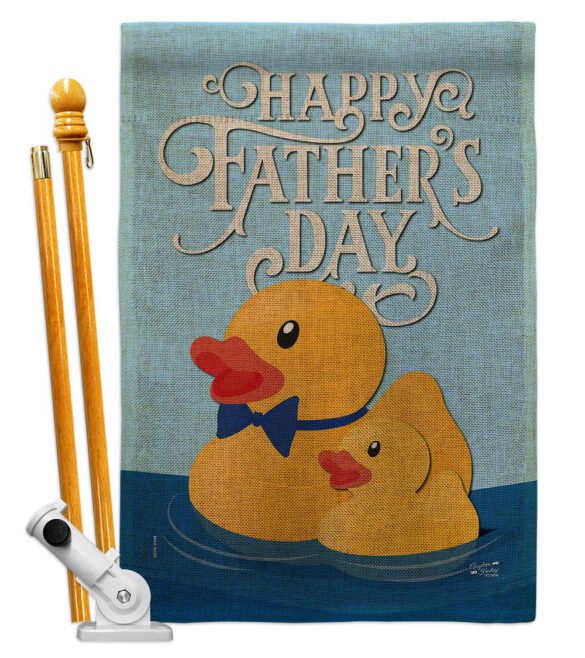 Daddy Yellow Duckie - Father's Day Summer Vertical Impressions Decorative Flags HG137352 Made In USA - Image 15