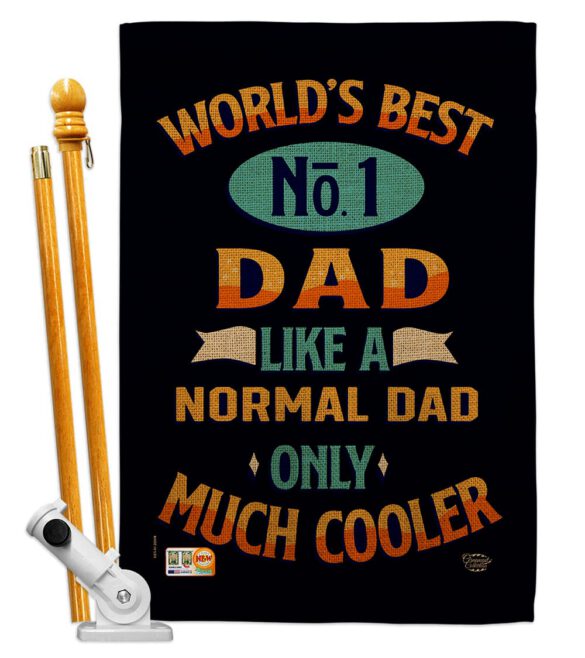Cooler Dad - Father's Day Summer Vertical Impressions Decorative Flags HG192187 Made In USA - Image 5