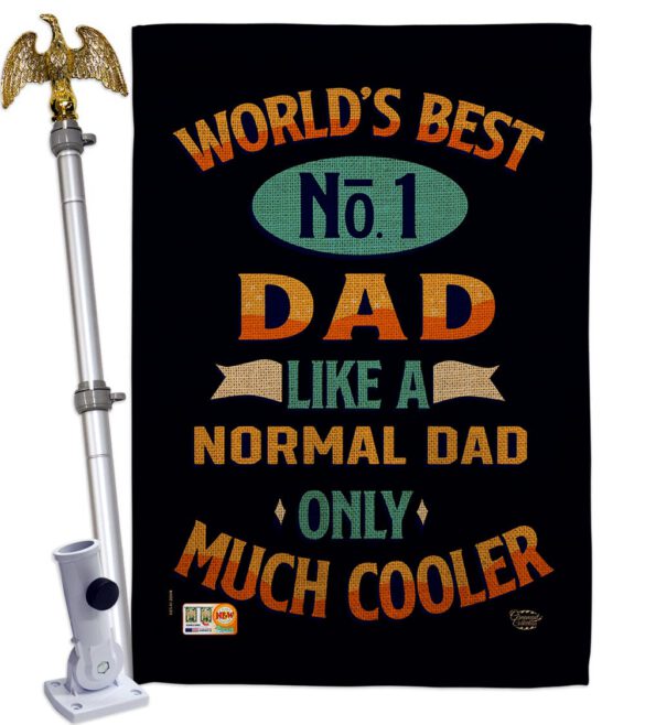 Cooler Dad - Father's Day Summer Vertical Impressions Decorative Flags HG192187 Made In USA - Image 9