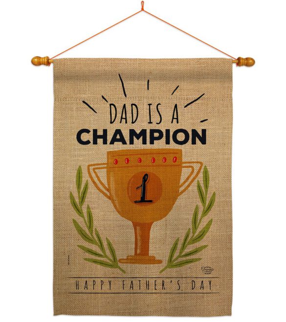 Dad Is Champion - Father's Day Summer Vertical Impressions Decorative Flags HG192389 Made In USA - Image 10