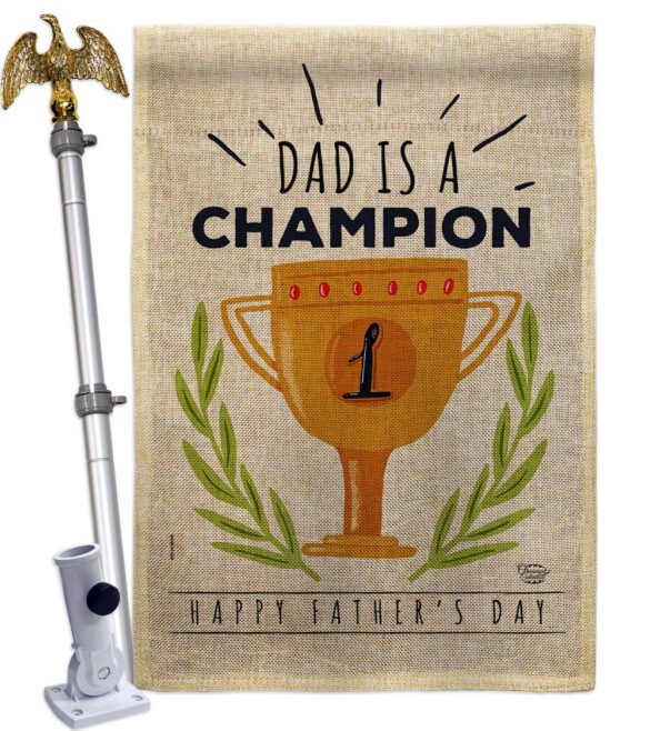 Dad Is Champion - Father's Day Summer Vertical Impressions Decorative Flags HG192389 Made In USA - Image 19