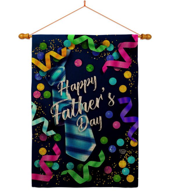 Best Tie Father - Father's Day Summer Vertical Impressions Decorative Flags HG192569 Made In USA - Image 20