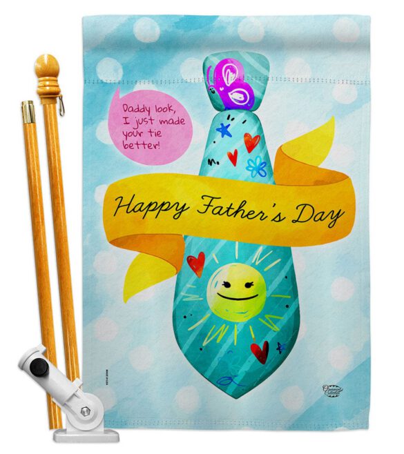 Happy Daddy Day - Father's Day Summer Vertical Impressions Decorative Flags HG192615 Made In USA - Image 5